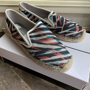 NIB dolce vita Colorful Zebra Espadrille Sneakers